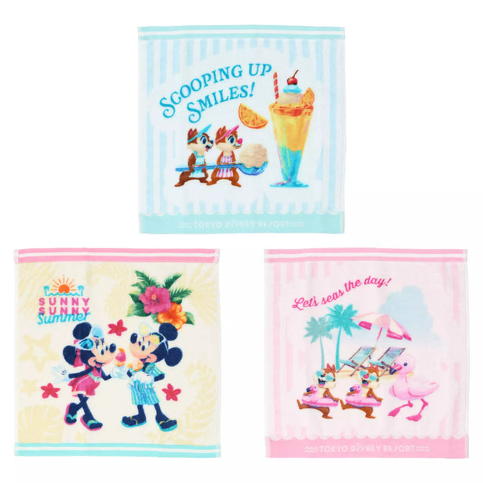TDR - Mickey & Friends "SUNNY SUNNY Summer" Collection x Mickey & Friends Mini Towels Set (Release Date: Jun 5. 2025)