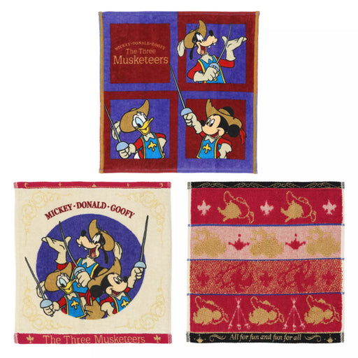 TDR - Mickey. Donald. Goofy. The Three Musketeers Collection x Mini Towels Set of 3 (Release Date: Oct 9, 2025)