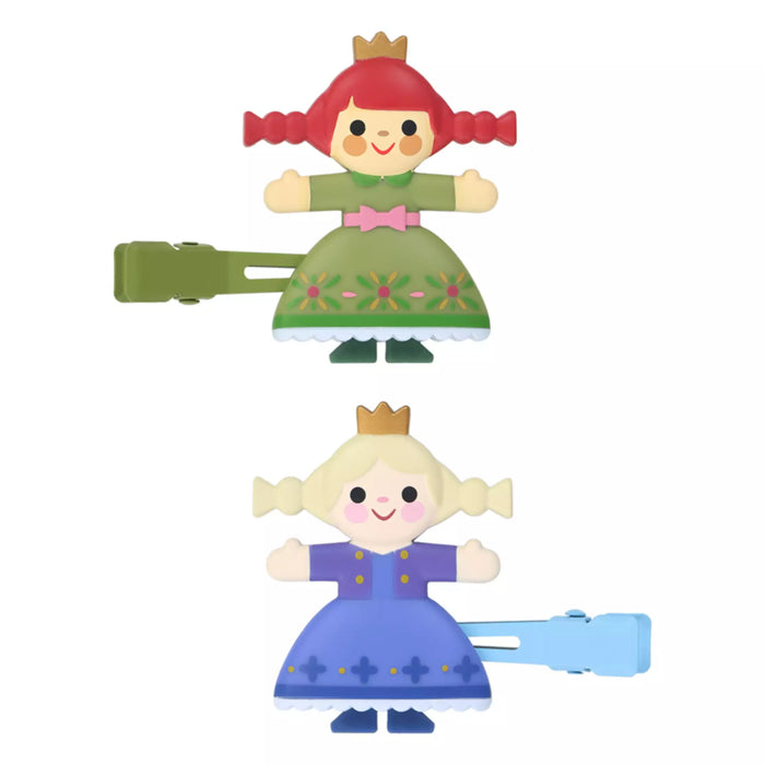 TDR - Fantasy Springs Anna & Elsa Frozen Journey Collection x Elsa & Anna's Doll Shaped Hair Clips Set (Release Date: Oct 30, 2025)