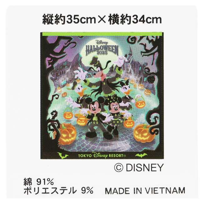 TDR - 2025 Mickey & Friends Disney Halloween "Happy Haunting!" Collection x Mini Towel (Release Date: Sept 16, 2025)