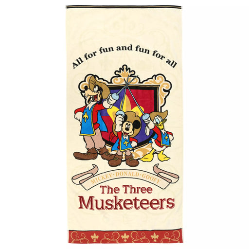 TDR - Mickey. Donald. Goofy. The Three Musketeers Collection x Bath Towel (Release Date: Oct 9, 2025)