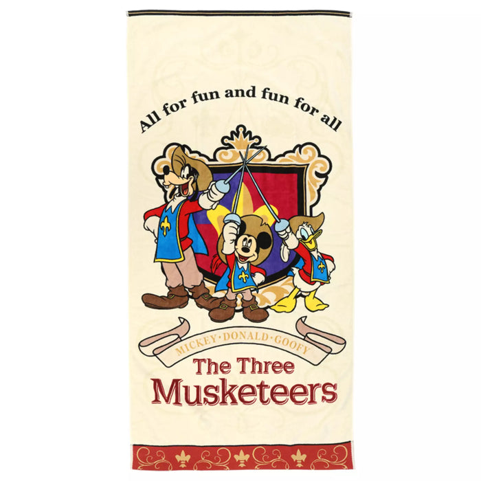 TDR - Mickey. Donald. Goofy. The Three Musketeers Collection x Bath Towel (Release Date: Oct 9, 2025)