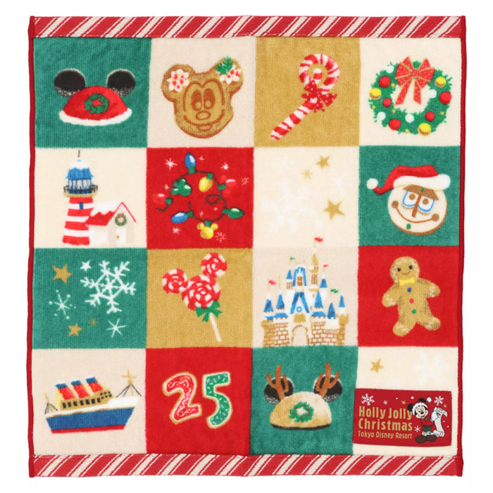 TDR - 2025 Mickey & Friends "Holly Jolly Christmas" Collection x Mickey Mouse Mini Towel (Release Date: Nov 10, 2025)