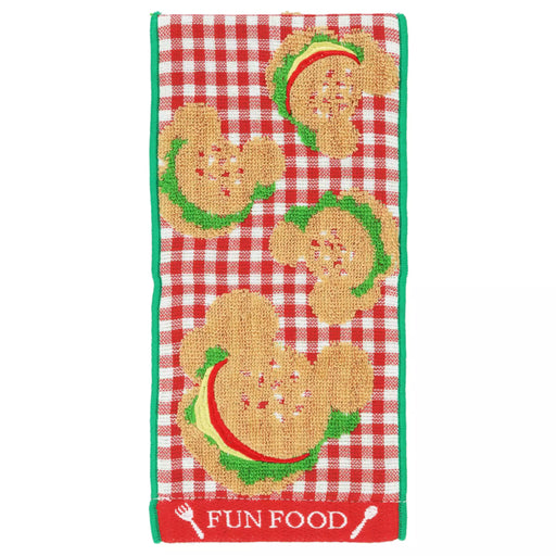 TDR - 2026 Mickey & Friends "Food Theme" x Mickey Mouse Hamburger Mini Towel (Release Date: Apr 30, 2026)