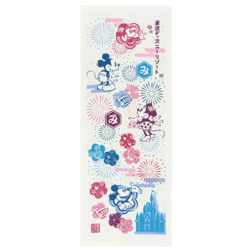 TDR - 2026 Mickey & Minnie Mouse Fireworks & Flowers Face Towel (Release Date: May 28, 2026)