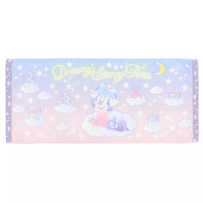 TDR - 2026 Dreamy Starry Time Collection x Minnie Mouse and Figaro Bath Towel (Release Date: Jun 25, 2026)