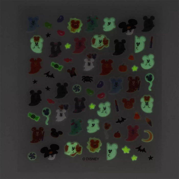 TDR - 2026 Disney Halloween x Mickey & Minnie Mouse 'Scared Ghost & Pumpkin Lantern Collection x "Glow in the Dark" Nail Stickers Set of 2 (Release Date: Sept 15, 2026)