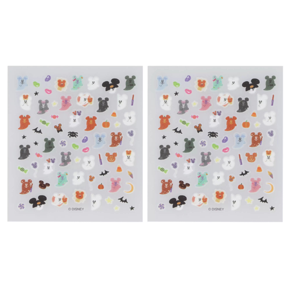 TDR - 2026 Disney Halloween x Mickey & Minnie Mouse 'Scared Ghost & Pumpkin Lantern Collection x "Glow in the Dark" Nail Stickers Set of 2 (Release Date: Sept 15, 2026)