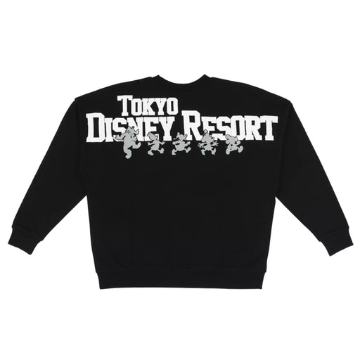 TDR - Mickey Mouse & Friends with Tokyo Disney Resort" Wordings Oversized" Sweatshirt for Adults Color: Black (Release Date: Oct 2, 2025)