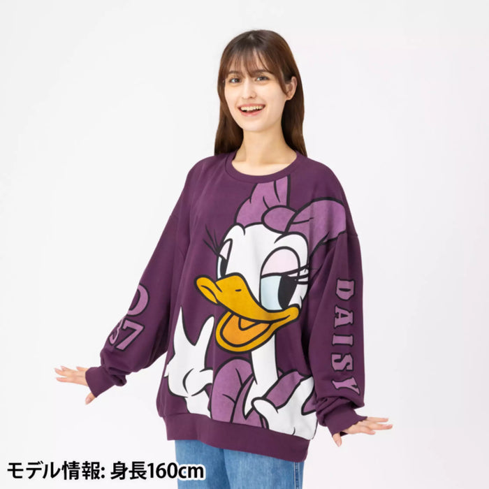 TDR - 2026 Daisy Duck "Big Silhouette" Pullover Sweatshirt for Adults (Release Date: Oct 29, 2026)