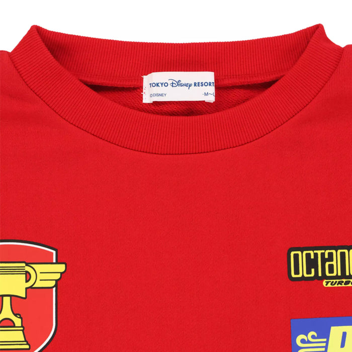 TDR - 2026 Disney Pixar Cars Rusteze Collection x Lighting McQueen Design Big Silhouette Sweatshirt for Adults Color: Red (Release Date: Oct 22, 2026)