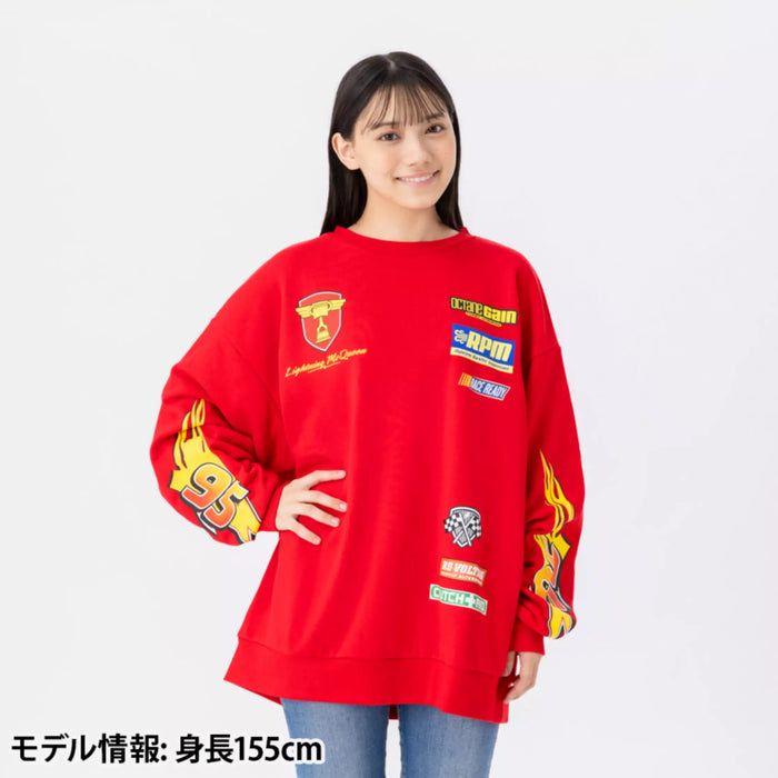 TDR - 2026 Disney Pixar Cars Rusteze Collection x Lighting McQueen Design Big Silhouette Sweatshirt for Adults Color: Red (Release Date: Oct 22, 2026)