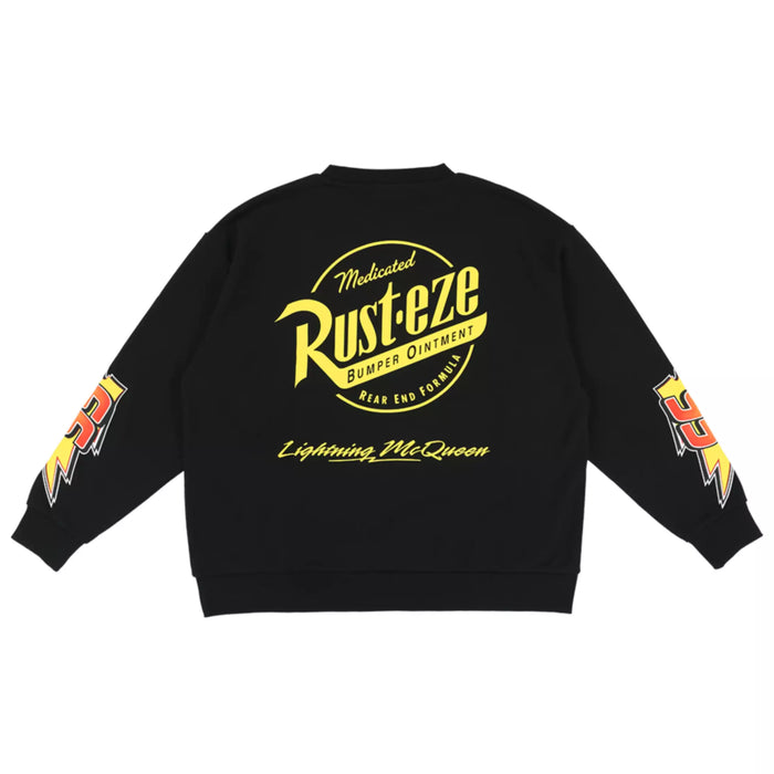 TDR - 2026 Disney Pixar Cars Rusteze Collection x Lighting McQueen Design Big Silhouette Sweatshirt for Adults Color: Black (Release Date: Oct 22, 2026)