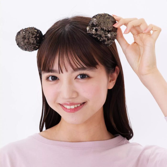 TDR - Minnie Mouse Sequin Ears Hair Clips Set (Color: Brown)