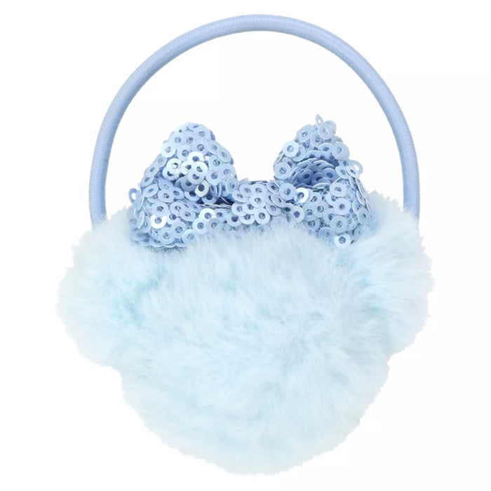TDR Mickey & Minnie Mouse Fluffy & Warm Collection x Minnie Mouse Head Shaped Fluffy Hair Ties Set