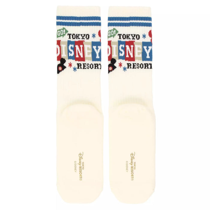 TDR - "Let's go to Tokyo Disney Resort" Collection x Mickey & Friends Socks (Size: 22 to 25 cm)