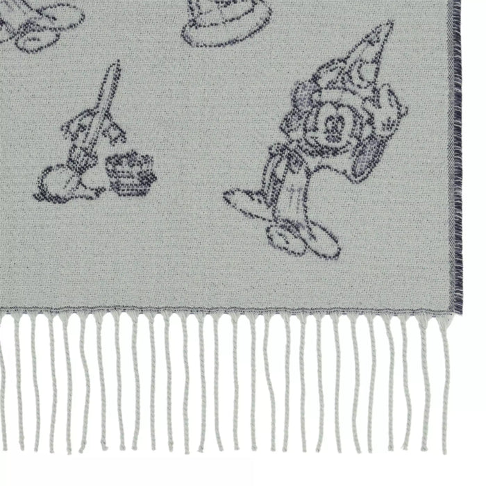 TDR - Sketches of Mickey Mouse The Sorcerer's Apprentice 2 Sided Scarf (Release Date: Nov 14, 2024)