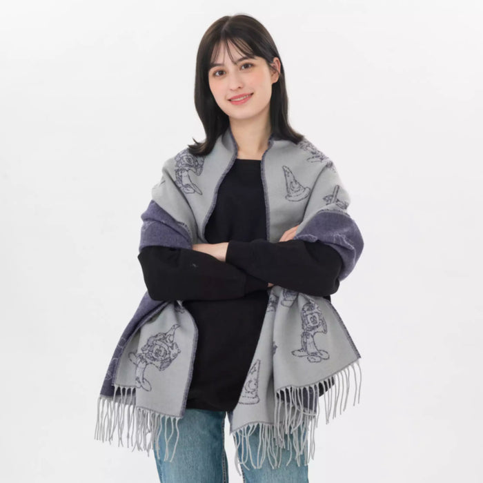 TDR - Sketches of Mickey Mouse The Sorcerer's Apprentice 2 Sided Scarf (Release Date: Nov 14, 2024)