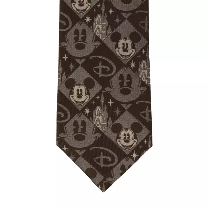TDR - Mickey Mouse Designed Tie (Color: Brown)