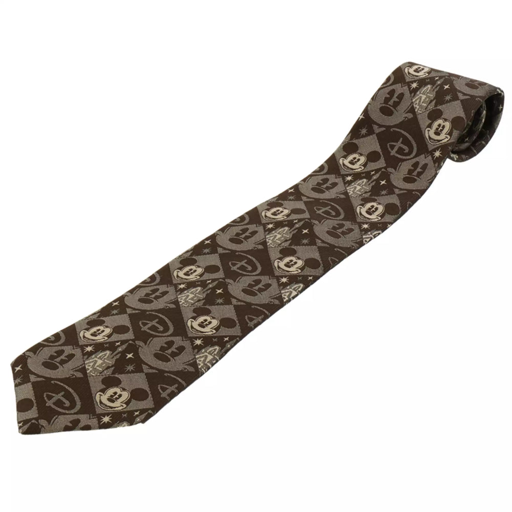 TDR - Mickey Mouse Designed Tie (Color: Brown)