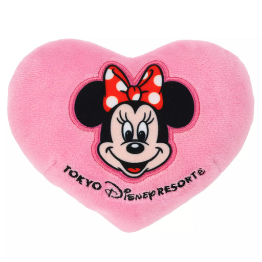 TDR - Mickey & Minnie Mouse "Nakayoshi Club" Collection x Minnie Mouse Heart Shaped Plushy ‘Snap On’ Hair Clip (Release Date: May 22, 2025)