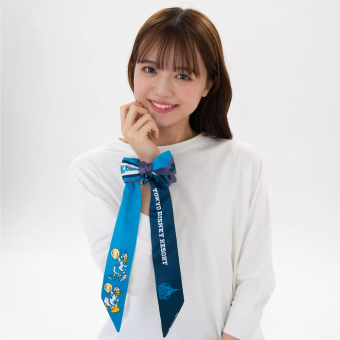 TDR - Mickey & Friends "Cheer Together" Collection x Donald & Daisy Duck Hair Scrunchie (Release Date: Apr 24 2025)