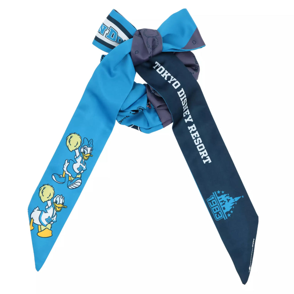 TDR - Mickey & Friends "Cheer Together" Collection x Donald & Daisy Duck Hair Scrunchie (Release Date: Apr 24 2025)