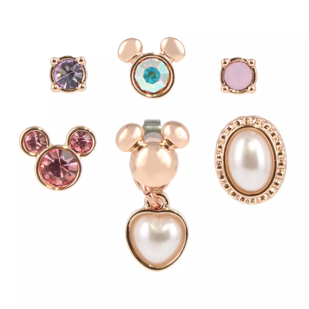 TDR - Mickey Mouse Earrings Sets of 6 Color: Pink (Release Date: Nov 6, 2025)
