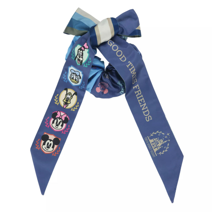 TDR - 2026 Mickey & Friends "Good times Friends" Collection x Hair Scrunchie with Ribbon (Release Date: Apr 23, 2026)