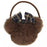 TDR 2026 Minnie Mouse Head Shaped Houndstootch Pattern Fluffy Hair Ties Set of 3 (Release Date: Oct 22, 2026)