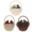 TDR 2026 Minnie Mouse Head Shaped Houndstootch Pattern Fluffy Hair Ties Set of 3 (Release Date: Oct 22, 2026)