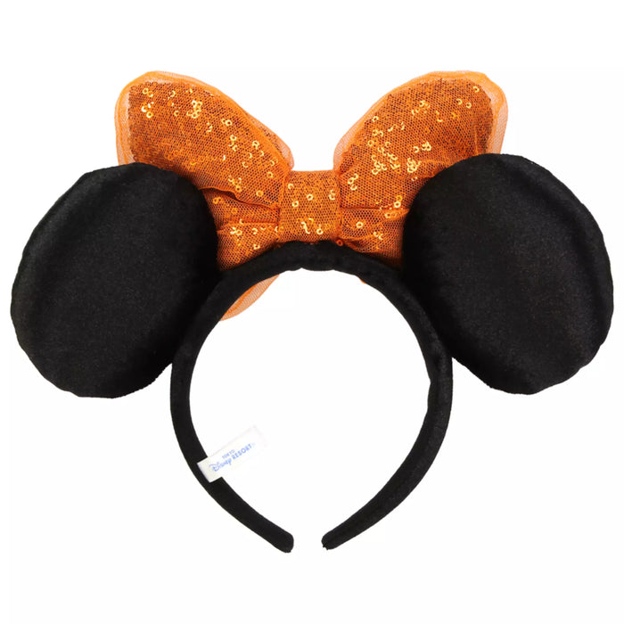 TDR - Minnie Mouse Orange "Fall-Colored" Pearl Ear Headband