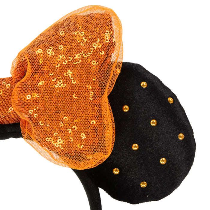 TDR - Minnie Mouse Orange "Fall-Colored" Pearl Ear Headband