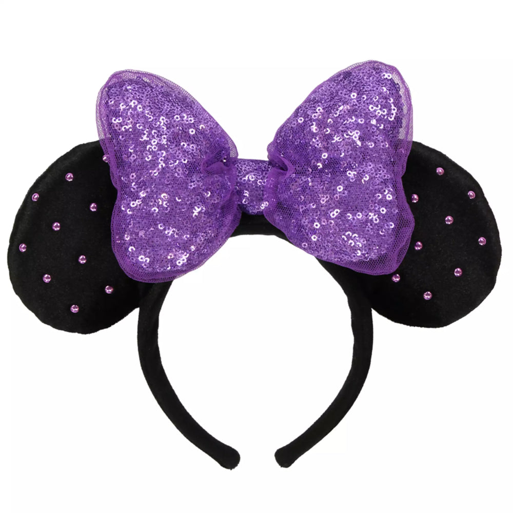 TDR - Minnie Mouse Purple "Fall-Colored" Pearl Ear Headband