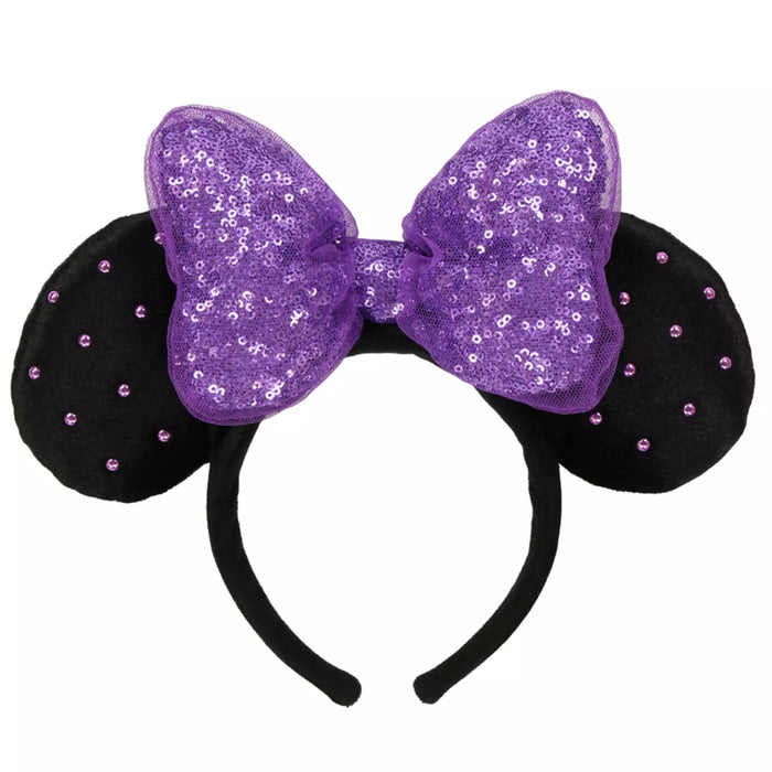 TDR - Minnie Mouse Purple "Fall-Colored" Pearl Ear Headband