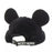 TDR Mickey & Minnie Mouse Fluffy & Warm Collection x Mickey Mouse Shaped Corduroy & Boa Cap Color: Black