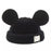 TDR Mickey & Minnie Mouse Fluffy & Warm Collection x Mickey Mouse Shaped Corduroy & Boa Cap Color: Black