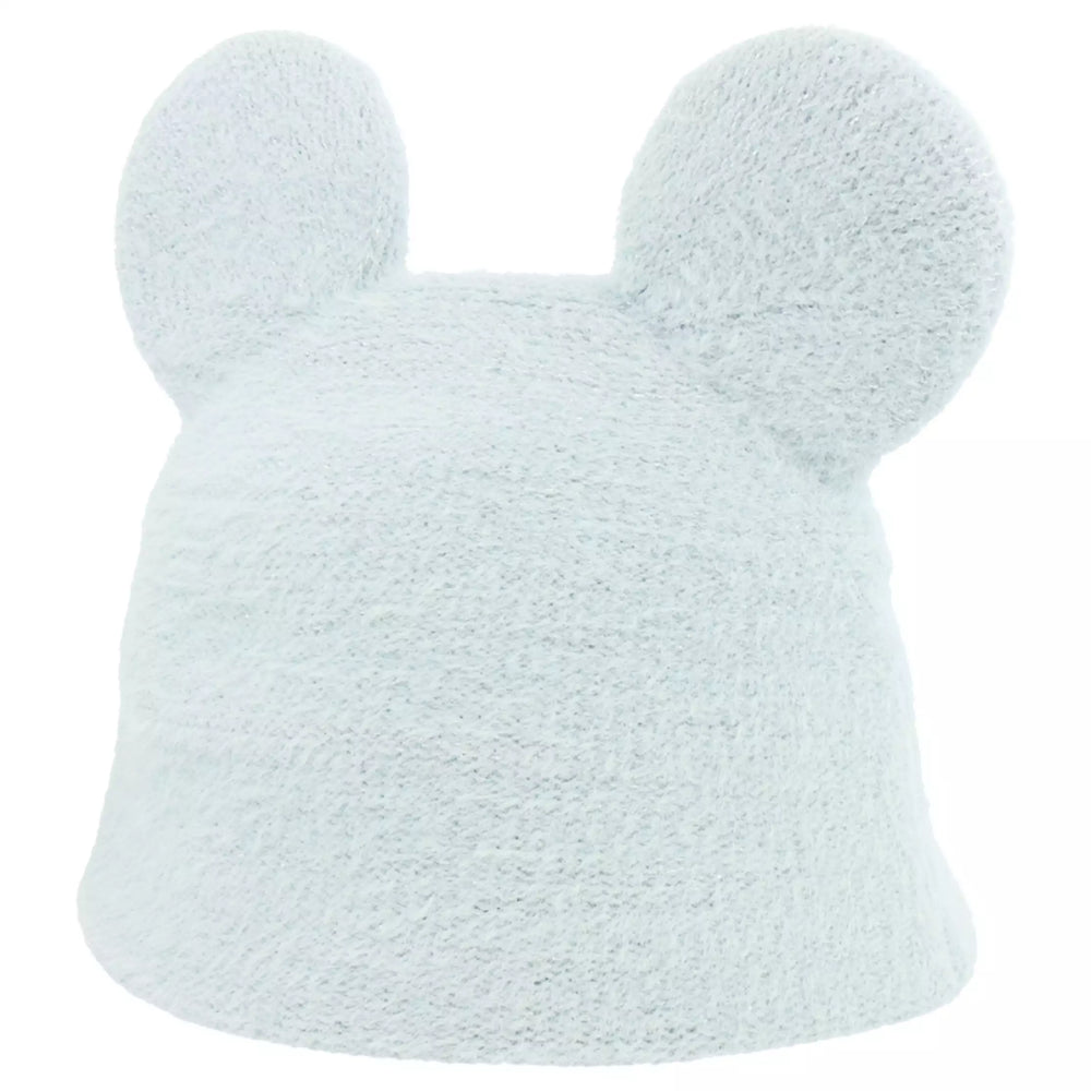 TDR Mickey & Minnie Mouse Fluffy & Warm 2024 Collection x Mickey Mouse Shaped Knitted Beanie for Aduls Color: Baby Blue (Release Date: Oct 31, 2024)
