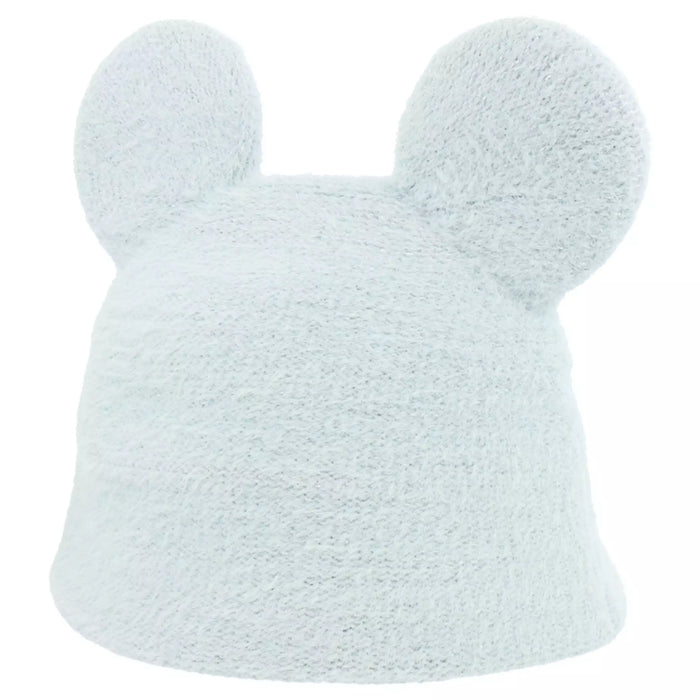 TDR Mickey & Minnie Mouse Fluffy & Warm 2024 Collection x Mickey Mouse Shaped Knitted Beanie for Aduls Color: Baby Blue (Release Date: Oct 31, 2024)