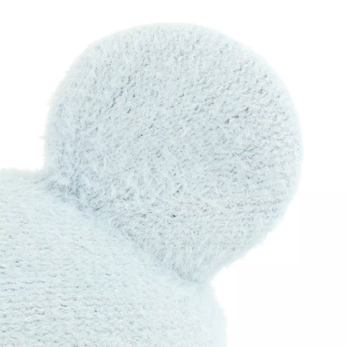 TDR Mickey & Minnie Mouse Fluffy & Warm 2024 Collection x Mickey Mouse Shaped Knitted Beanie for Aduls Color: Baby Blue (Release Date: Oct 31, 2024)