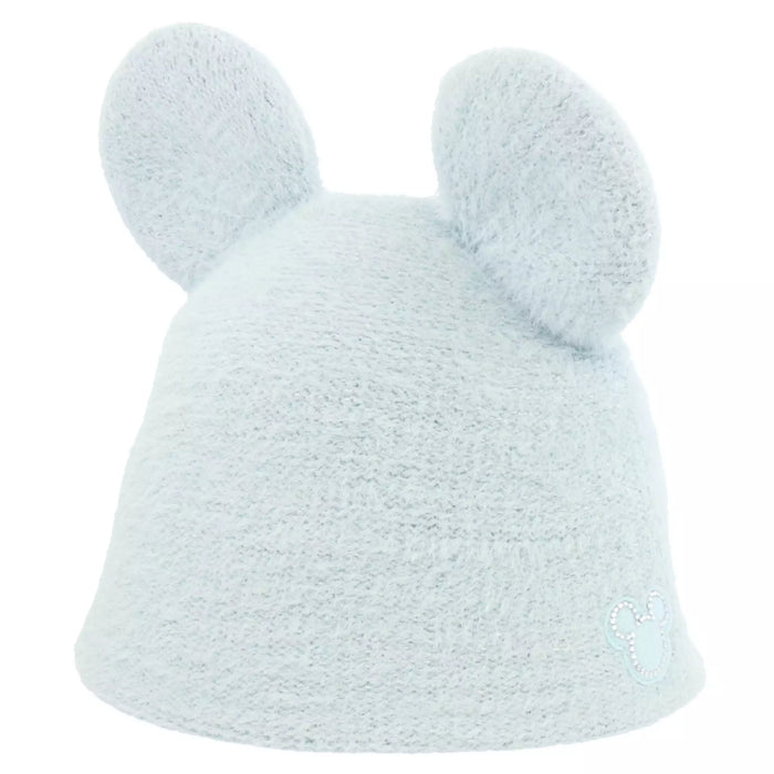 TDR Mickey & Minnie Mouse Fluffy & Warm 2024 Collection x Mickey Mouse Shaped Knitted Beanie for Aduls Color: Baby Blue (Release Date: Oct 31, 2024)