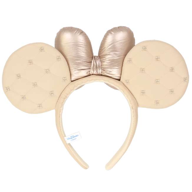 TDR - Minnie Mouse ""Diamond Embossed" Ear Headband Color: Gold (Release Date: Nov 28, 2024)