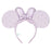 TDR - Minnie Mouse ""Diamond Embossed" Ear Headband Color: Purple (Release Date: Nov 28, 2024)