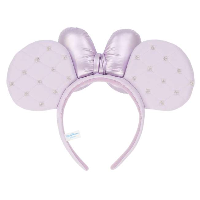 TDR - Minnie Mouse ""Diamond Embossed" Ear Headband Color: Purple (Release Date: Nov 28, 2024)
