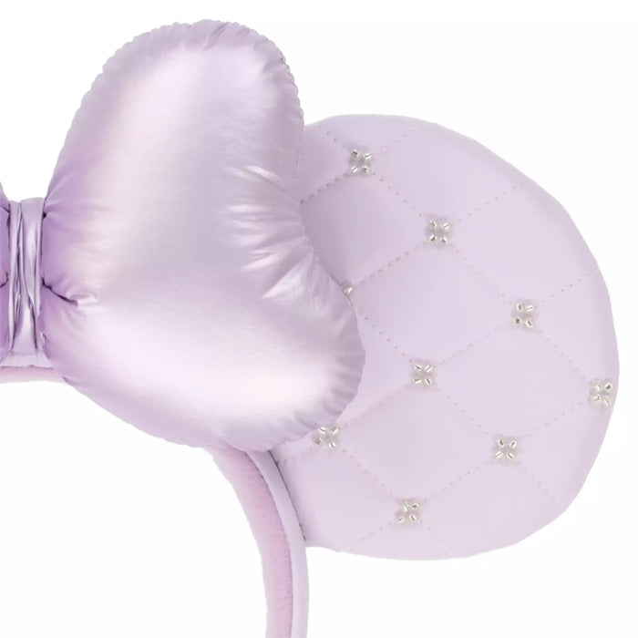 TDR - Minnie Mouse ""Diamond Embossed" Ear Headband Color: Purple (Release Date: Nov 28, 2024)
