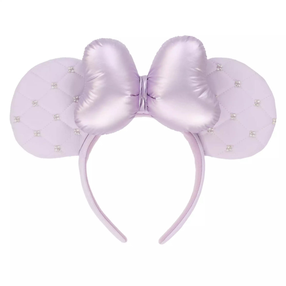 TDR - Minnie Mouse ""Diamond Embossed" Ear Headband Color: Purple (Release Date: Nov 28, 2024)
