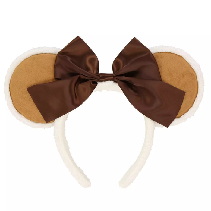 TDR - Minnie Mouse "Suede" Leather Fluffy Ear Headband (Release Date: Nov 28, 2024)
