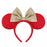 TDR - Minnie Mouse "Diamond Rhombus Check" Pattern Ear Headband (Color: Red)