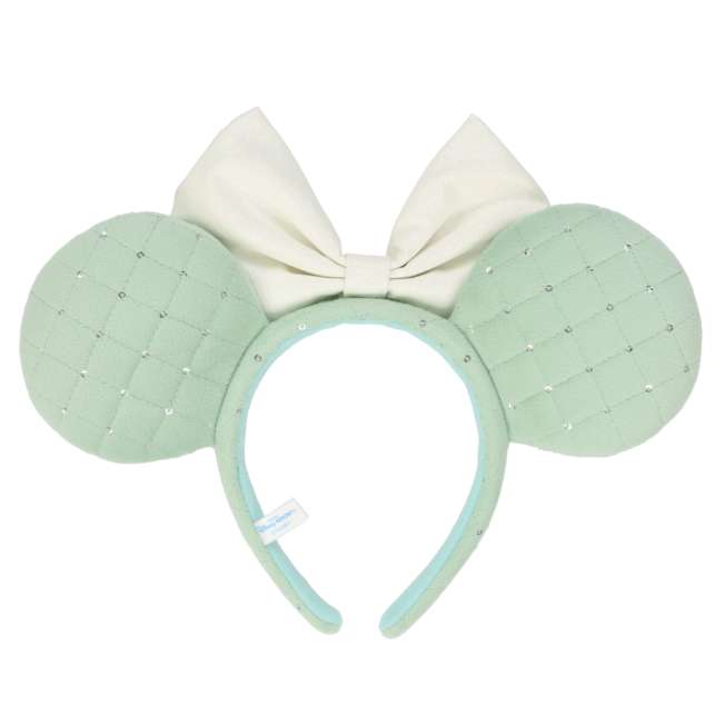 TDR - Minnie Mouse "Diamond Rhombus Check" Pattern Ear Headband (Color: Mint Green)