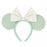 TDR - Minnie Mouse "Diamond Rhombus Check" Pattern Ear Headband (Color: Mint Green)